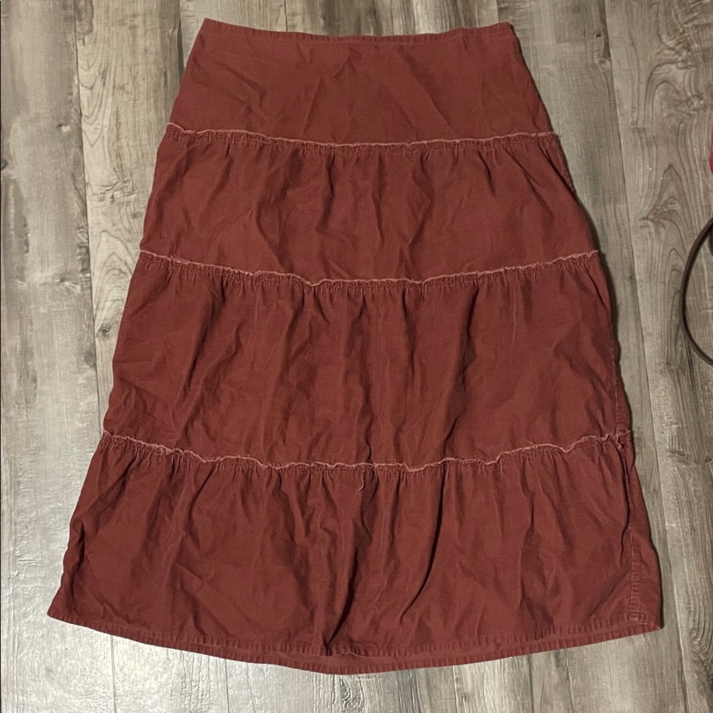 Long Corduroy Skir